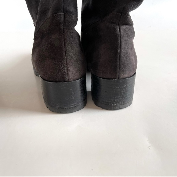 Stuart Weitzman Blizzard Boots Gralon Gray Mink Fur Suede Outdoor Winter Snow 6 - Picture 8 of 14